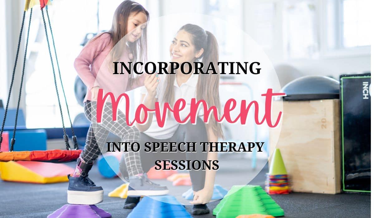 A young girl completing an obstacle course with the help of her therapist